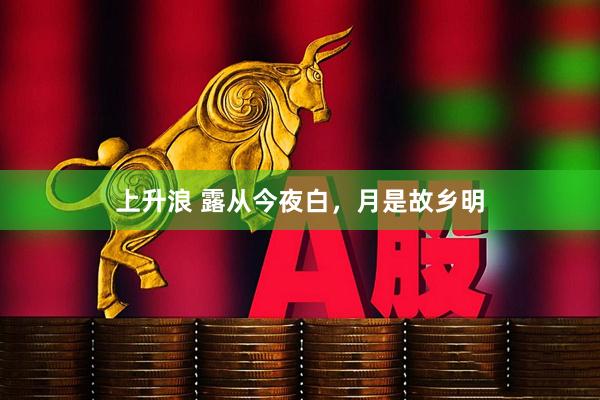 上升浪 露从今夜白，月是故乡明